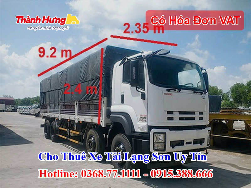 Cho Thuê Xe Tải Lạng Sơn Uy Tín
