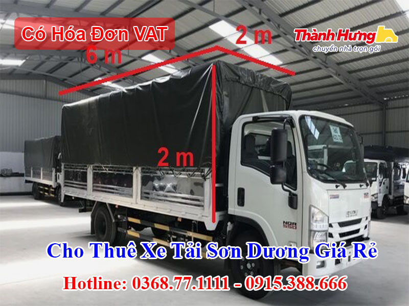 Cho Thuê Xe Tải Sơn Dương Giá Rẻ