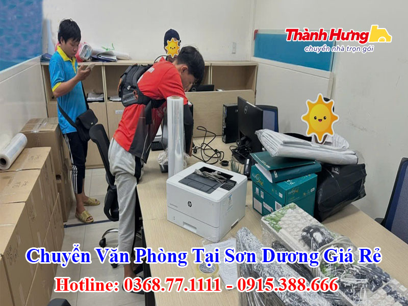Chuyển Văn Phòng Tại Sơn Dương Giá Rẻ